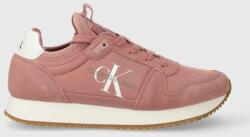 Calvin Klein sportcipő YW0YW00840 RUNNER SOCK LACEUP NY-LTH W rózsaszín, YW0YW00840 - rózsaszín Női 37