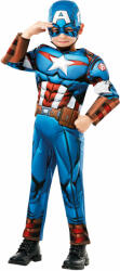 Rubies Costum Captain America pentru copii deluxe Mărimea - Copii: M Costum bal mascat copii