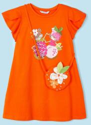 Mayoral gyerek pamutruha narancssárga, mini, harang alakú - narancssárga 134 - answear - 12 990 Ft