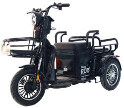 RDB Tricicleta electrica RDB SINOE, fara permis, 500W, 2022, 25 km h, autonomie 35-45 km, albastru-negru-rosu (RDB SINOE)