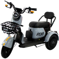 RDB Tricicleta electrica RDB RABBIT, fara permis, 1000W, 2022, 25 km h, autonomie 35-45 km, rosu-gri (RDB RABBIT)