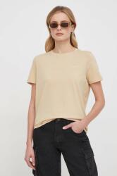 Tommy Hilfiger t-shirt női, bézs - bézs XS - answear - 14 990 Ft