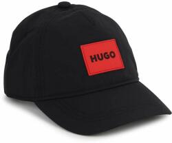 Hugo gyerek baseball sapka fekete, nyomott mintás - fekete 56 - answear - 12 990 Ft