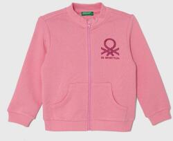 Benetton gyerek melegítőfelső pamutból rózsaszín, mintás - rózsaszín 98