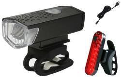 AVEX Kit Bicicleta Lampa Frontala LED + Lampa Stop LED ZD41B