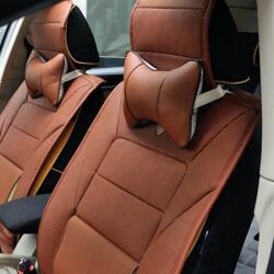 AVEX Set 2 buc. perne tetiere auto, pentru sustinere gat din piele ecologica, culoare MARO