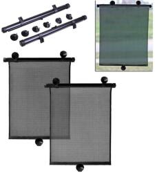 AVEX Set 2 buc. jaluzele auto retractabile, latime 40cm, culoare Neagra