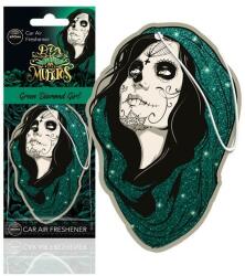 Aroma Car Odorizant Auto AROMA DIA DE LOS MUERTOS Green Diamond Girl