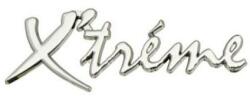 AVEX Emblema auto metalica, autoadeziva, model "X’TREME", finisaj Crom, dimensiune, 15 x 3 cm