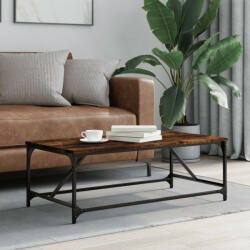vidaXL füstös tölgy színű szerelt fa dohányzóasztal 100x50x35 cm (835331) - balena