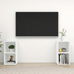 vidaXL 2 db fehér forgácslap TV-szekrény 72 x 35 x 36, 5 cm (3079898)