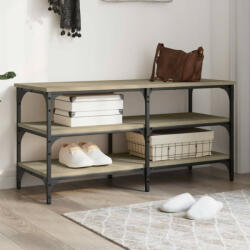 vidaXL sonoma tölgy színű szerelt fa cipőpolc 100 x 38, 5 x 49 cm (839044) - balena