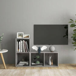 vidaXL 2 db betonszürke forgácslap TV-szekrény 72 x 35 x 36, 5 cm (3079947)
