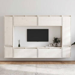 vidaXL 8 darab fehér tömör fenyőfa TV-szekrény (3100195)
