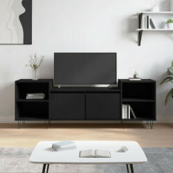 vidaXL fekete szerelt fa TV-szekrény 160x35x55 cm (831341) - balena