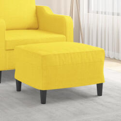vidaXL világossárga szövet lábzsámoly 60 x 50 x 41 cm (349284)