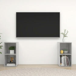 vidaXL 2 db betonszürke forgácslap TV-szekrény 72 x 35 x 36, 5 cm (3079902)