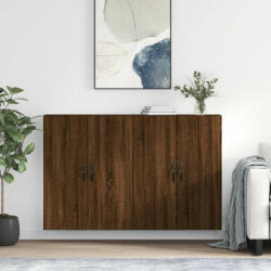 vidaXL 2 db barna tölgyszínű szerelt fa fali szekrény (3197896) - balena