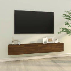 vidaXL 2 db barna -tölgyszín szerelt fa fali TV-szekrény 100x30x30 cm (820468)