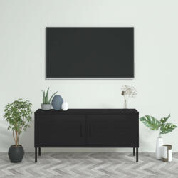 vidaXL fekete acél TV-szekrény 105 x 35 x 50 cm (336232)