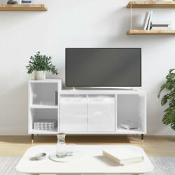 vidaXL fehér magasfényű szerelt fa TV-szekrény 100x35x55 cm (831310) - balena