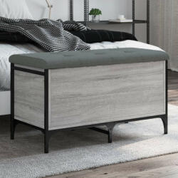 vidaXL szürke sonoma színű szerelt fa tárolópad 82 x 42 x 45 cm (835145) - balena