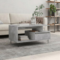 vidaXL betonszürke szerelt fa dohányzóasztal 90x49x45 cm (831024) - balena