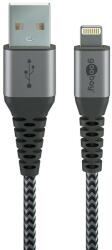 Goobay USB-Lightning 0.5m Gri (49267) - vexio