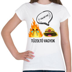 printfashion Tűzoltó - Női póló - Fehér (4045289)
