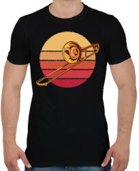 printfashion Trombita - Férfi póló - Fekete (14098749)
