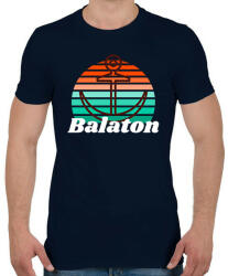 printfashion Balaton - Férfi póló - Sötétkék (9974864)