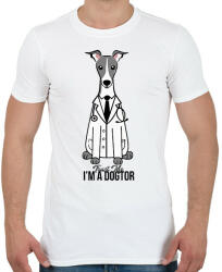 printfashion DoGtor - Férfi póló - Fehér (2937816)