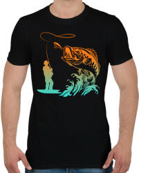 printfashion pecás - Férfi póló - Fekete (5102680)