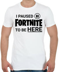 printfashion Fortnite - Férfi póló - Fehér (15041906)