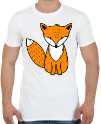 printfashion Róka - Férfi póló - Fehér (13849295)