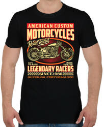 printfashion american motorcycle - Férfi póló - Fekete (13722698)