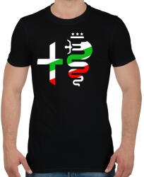 printfashion Alfa Romeo - Férfi póló - Fekete (10774694)