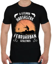 printfashion a legjobb horgászok - Férfi póló - Fekete (4984915)