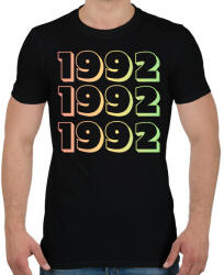 printfashion 1992 - Férfi póló - Fekete (12739371)