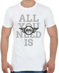 printfashion All you need is MINI - Férfi póló - Fehér (9957975)