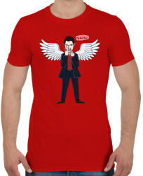 printfashion Lucifer - Férfi póló - Piros (2749311)
