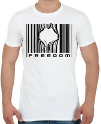 printfashion Freedom - Férfi póló - Fehér (12576704)