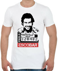 printfashion Escobar - Férfi póló - Fehér (12586247)