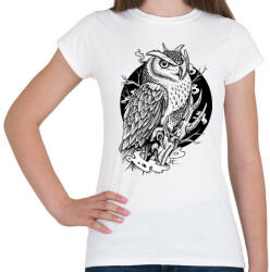 printfashion bagoly - Női póló - Fehér (2298829)