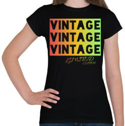 printfashion VINTAGE limited edition - Női póló - Fekete (4058655)