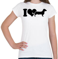 printfashion Tacskó - Női póló - Fehér (5026858)