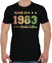 printfashion 1983 - Férfi póló - Fekete (6168723)