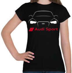 printfashion Audi Sport - Női póló - Fekete (1977652)