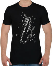 printfashion Szaxofon - Férfi póló - Fekete (9181230)