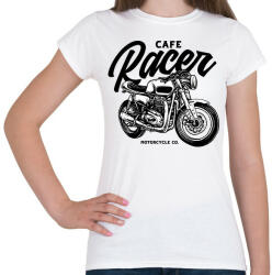 printfashion Cafe racer - Női póló - Fehér (4982639)